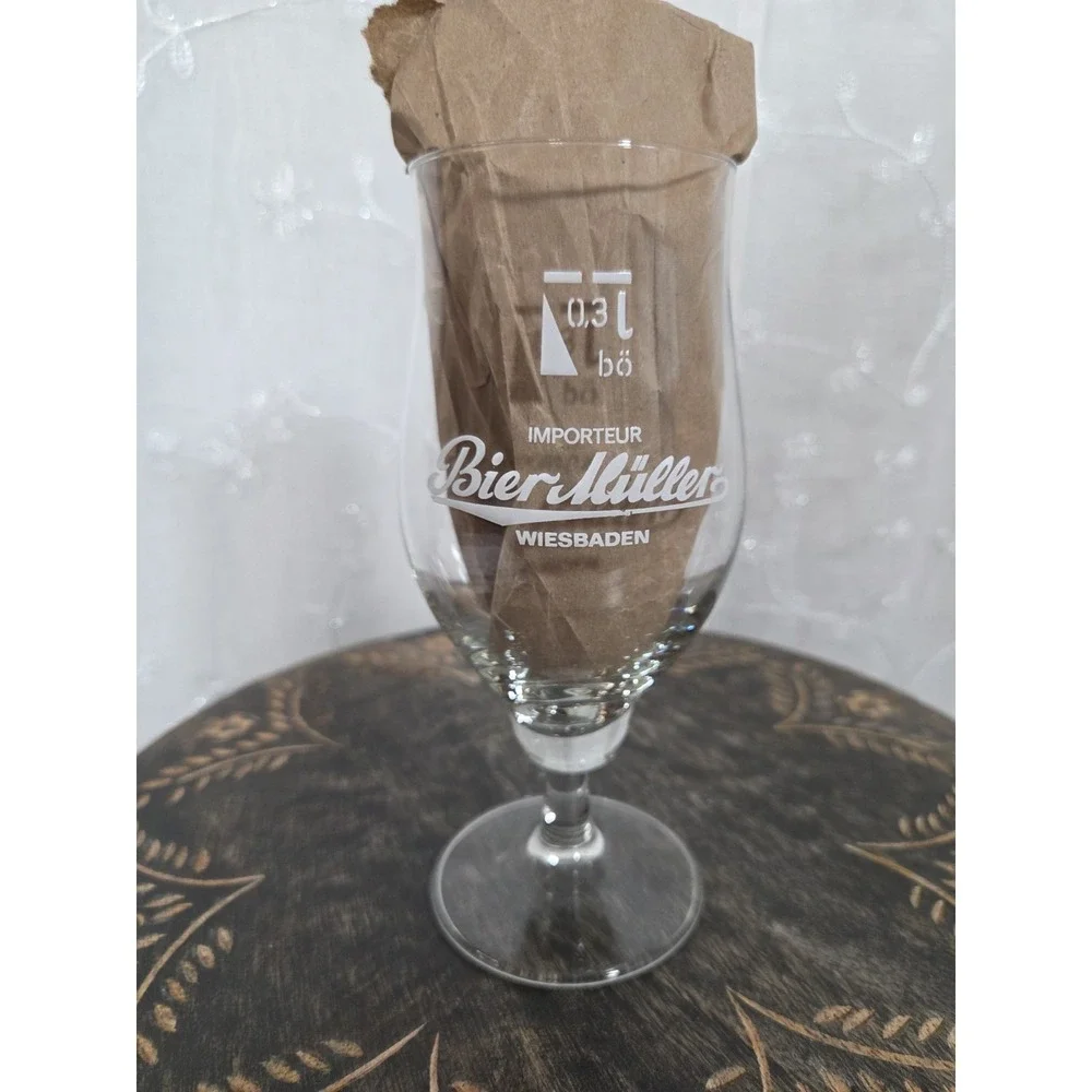Vintage Pilsner Urqueli Logo Crest‎ Beer Glass 0.3 L Beir Muller Single